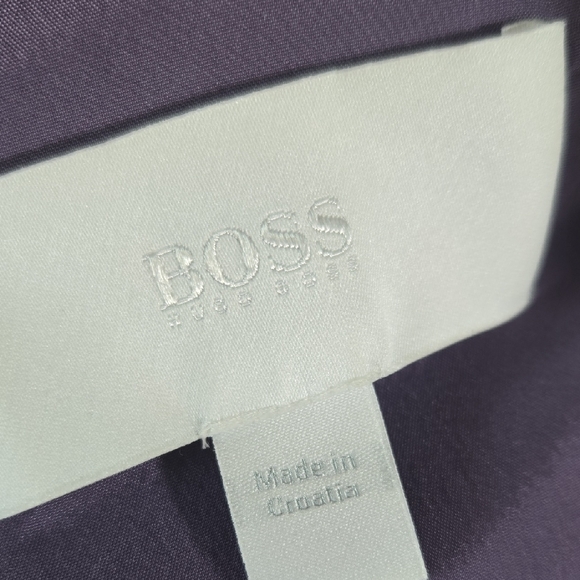 Hugo Boss Purple Sleeveless V-Neck Sheath Dress - Picture 8 of 8